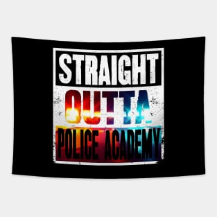 Straight Outta Police Academy - Future Police Officer Tapestry