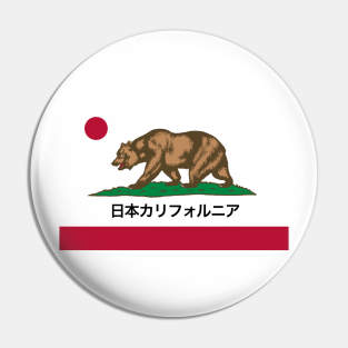 Alternate Japanese California flag Pin