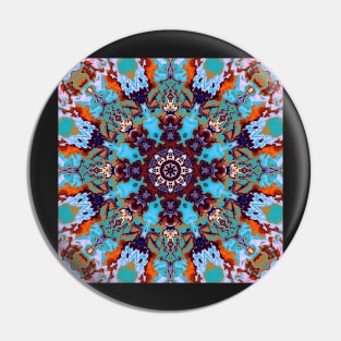 Turquoise mandala Pin