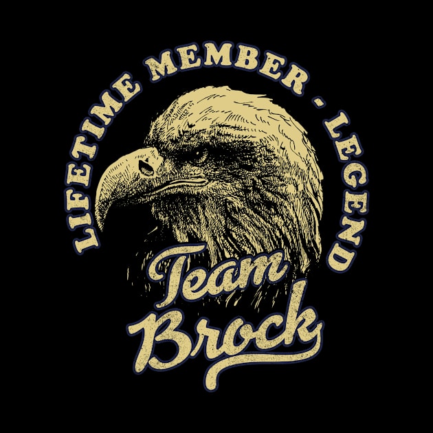 Brock Name - Lifetime Member Legend - Eagle by Stacy Peters Art