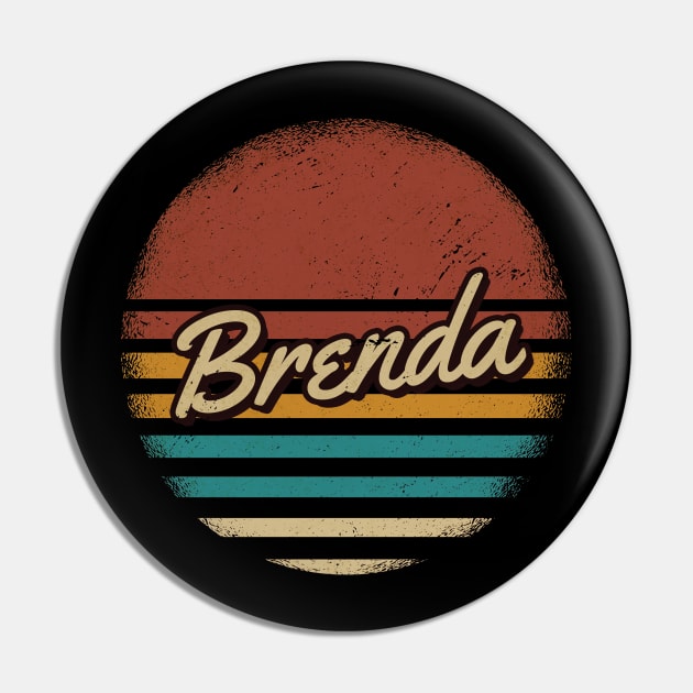 Brenda Vintage Text Pin by JamexAlisa