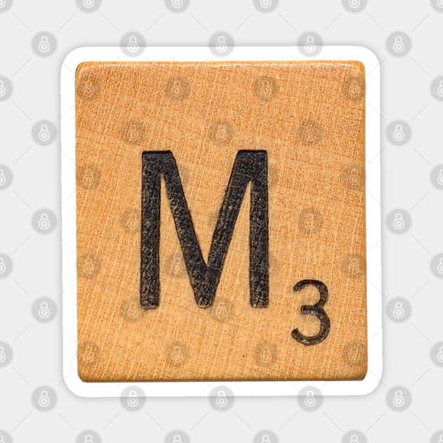 Scrabble Tile 'M' Magnet by RandomGoodness