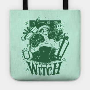 Christmas Witch - Green Tote