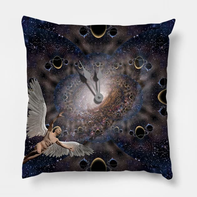 Angel in Space Pillow by rolffimages