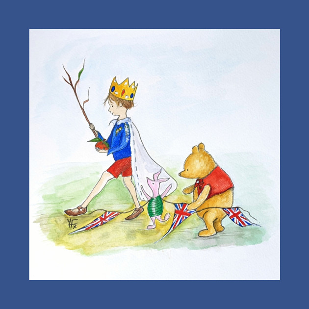 Winnie The Pooh Coronation Day by Yvonne Flannery