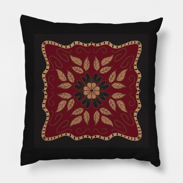 "Berries and Chocolate" floral French county style Pillow by FrancesPoff