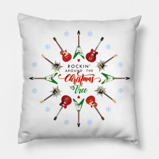 Rockin' Around The Christmas Tree Pillow