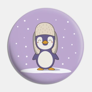 Kawaii Cute Winter Christmas Penguin Pin