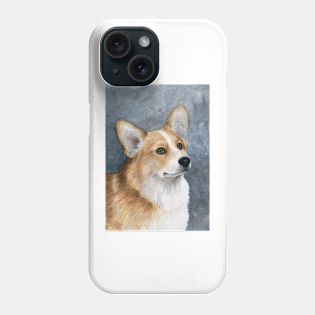 Dog 89 Corgi Phone Case by artbylucie