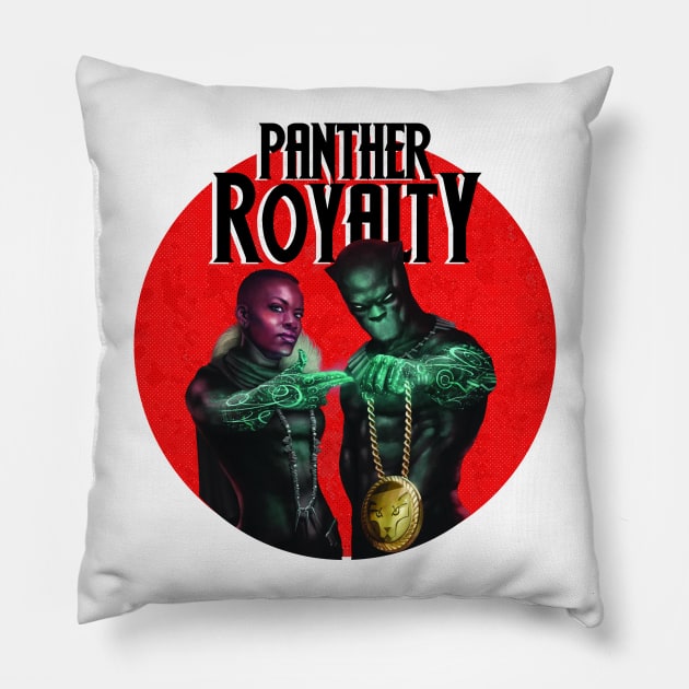 Black Panther - Panther Royalty Pillow by Shirts & Shenanigans 