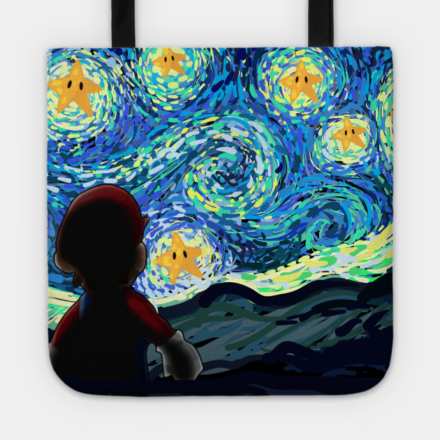 An Original Starry Night Painting Gamer Parody Starry Night