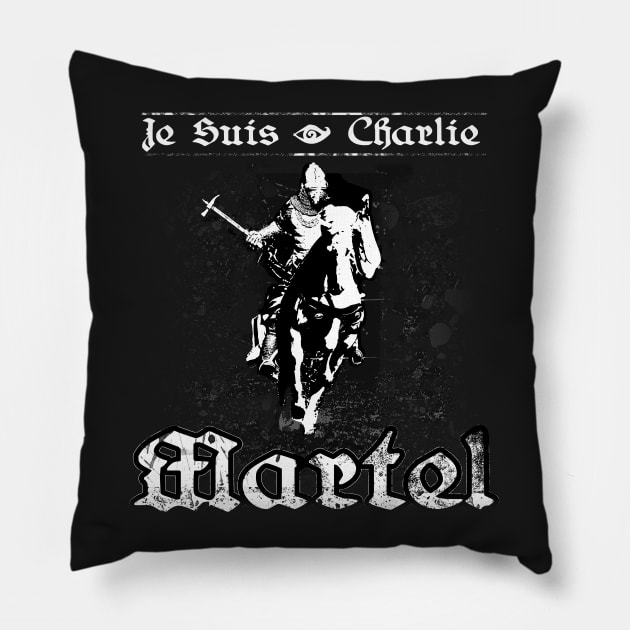 Je Suis Charlie Martel Pillow by Styr Designs