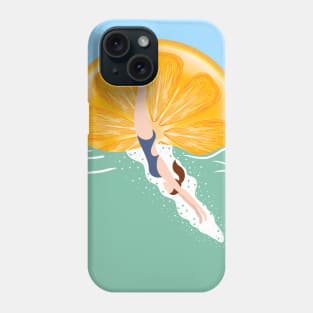 Woman at the beach 8 Phone Case