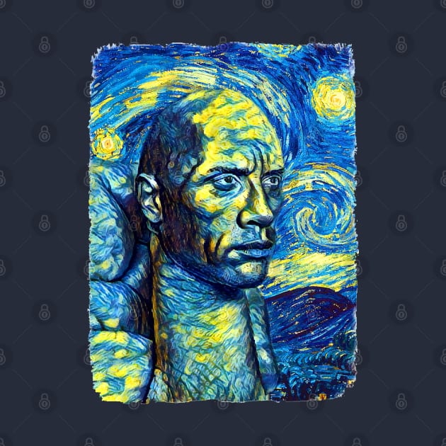 THE ROCK Van Gogh Style by todos