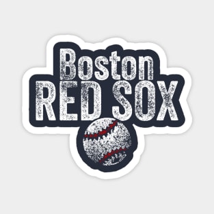 Red Sox Baseball Weathered Magnet