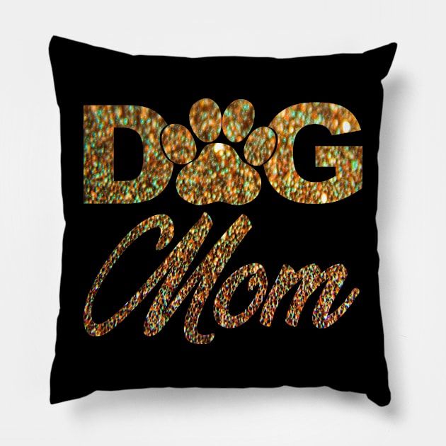 Dog Mom Shirts for Women Cute Letter Print Pet Lover Paw Pillow by Pannolinno