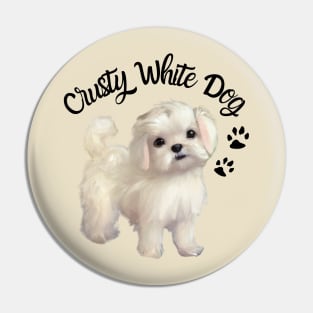 Cute Crusty White Dog Maltese Terrier Maltese Puppies Shih Tzu Mom Pin