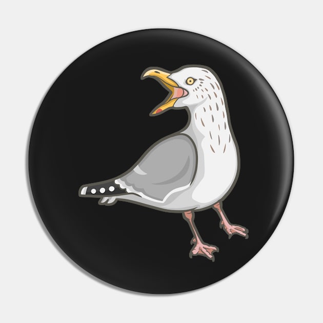 Herring Gull Pin by Ginboy