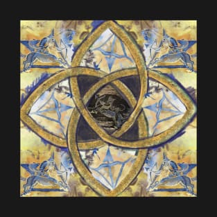 Golden Sagittarius Mandala T-Shirt