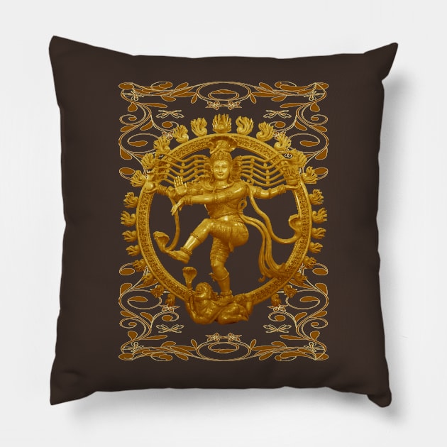 Shiva Dance Pillow by svahha