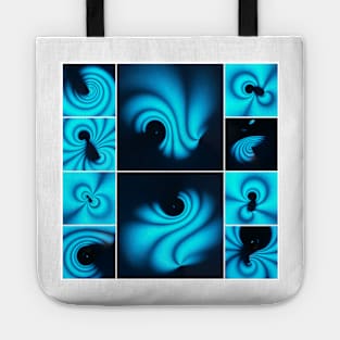 VORTEX - SHADES of BLUE Tote