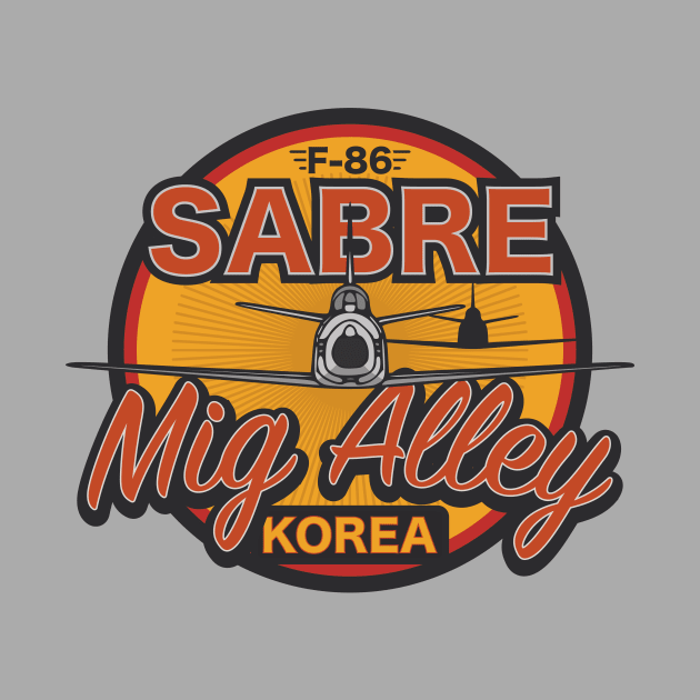 F-86 Sabre - Mig Alley Korea by Tailgunnerstudios