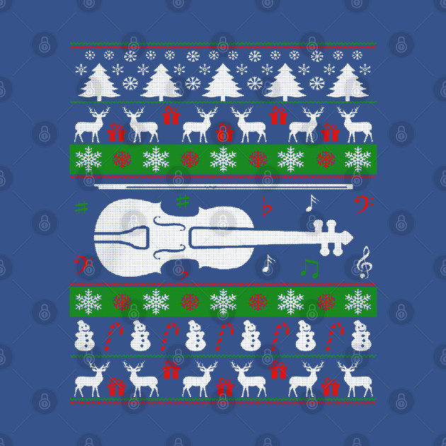 Discover Violin Ugly Christmas Sweater For Lovers - Violin Player - T-Shirt