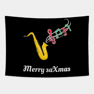 Christmas Saxophone Player Pajama Shirt Jazz Music Costume T-Shirt Tapestry