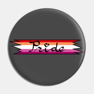 Lesbian Pride Ribbon Pin