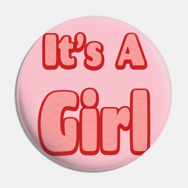 Gender Reveal Girl Pin by crissbahari