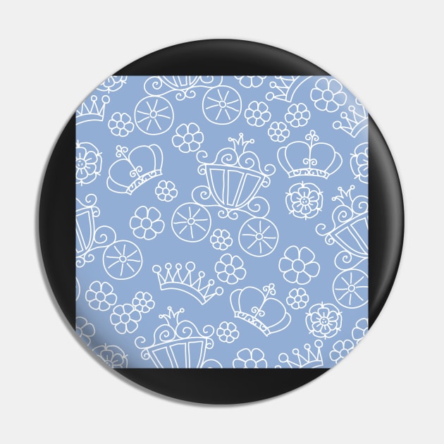 blue pattern of little princess doodles Pin by kavalenkava