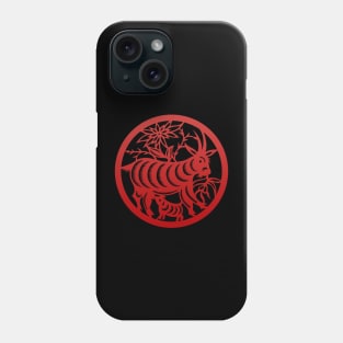 Chinese Zodiac Goat in Red Phone Case