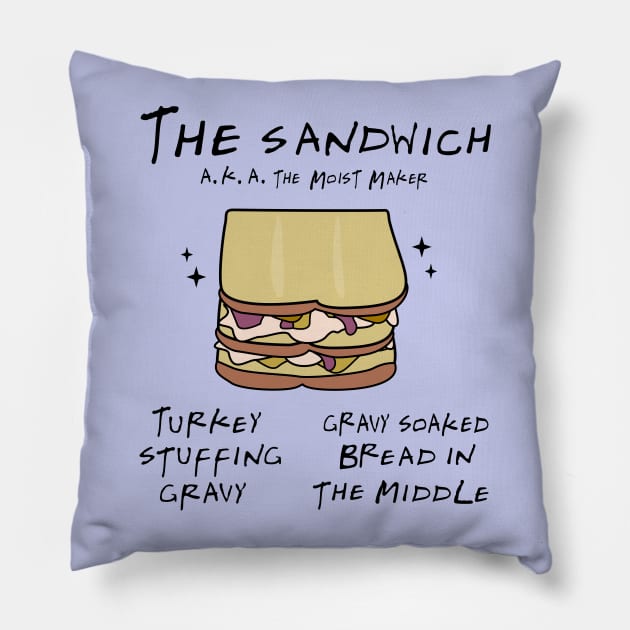 Sandwich recipe Pillow by Brunaesmanhott0