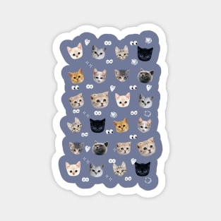 trending cats pattern Magnet