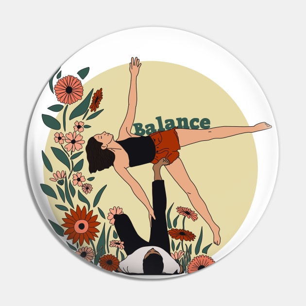 Balancing Body and Mind Pin by CraftyDesign66