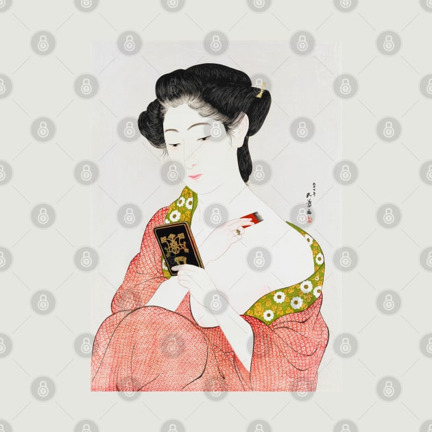 Japanese Woman Vintage Art by Geoji 