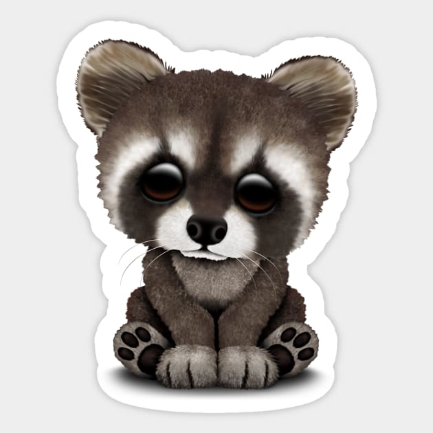 Large Baby Raccoon Sticker