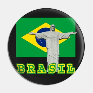 Brazil Brasil Cristo Corcovado Hispanic Spanish Teacher Food Culture Pin