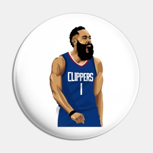 James Harden Clippers Pin