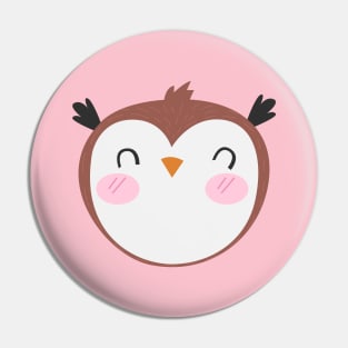 Cute owl art design Pin