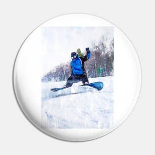 Snowboarder In Action. For snowboarding lovers. Pin