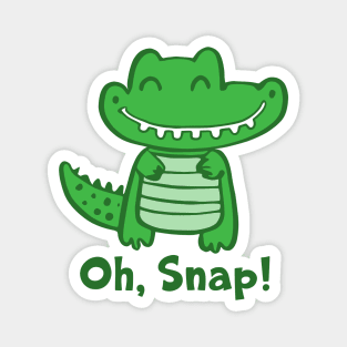 Oh, Snap! Kawaii Cute Crocodile Alligator Magnet