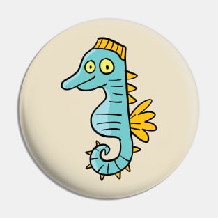 turquoise seahorse Pin