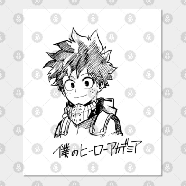 My Hero Academia Izuku Midoriya Sketch My Hero Academia Posters And Art Prints Teepublic
