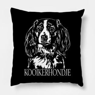 Funny Proud Kooikerhondje dog portrait Pillow