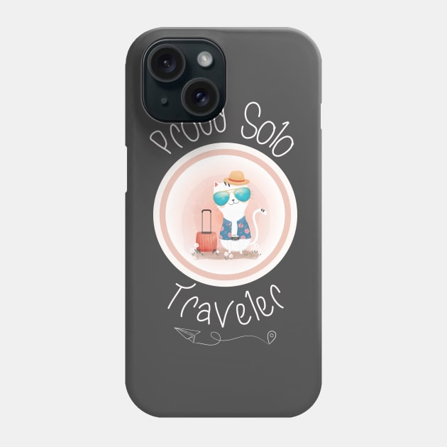 Proud Solo Traveler - Travel Gift Shirt Phone Case by The Goodberry