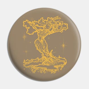 Female Tree of Life (Light Lineart) Pin