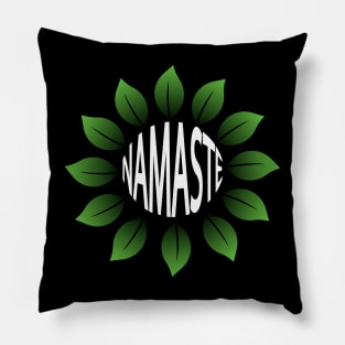 Namaste artistic typography design Pillow