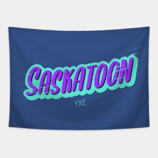 Rev up your Saskatoon pride with this bold logo design Tapestry