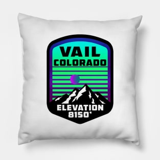 Ski Vail Colorado Skiing Pillow